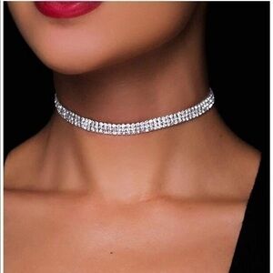 New Rhinestone Choker Necklace